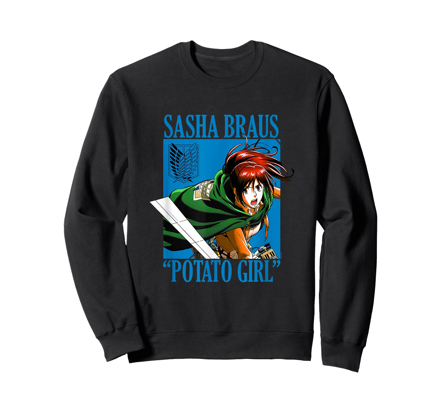 Attack on Titan Sasha Braus Potato Girl AOT Anime T-Shirt