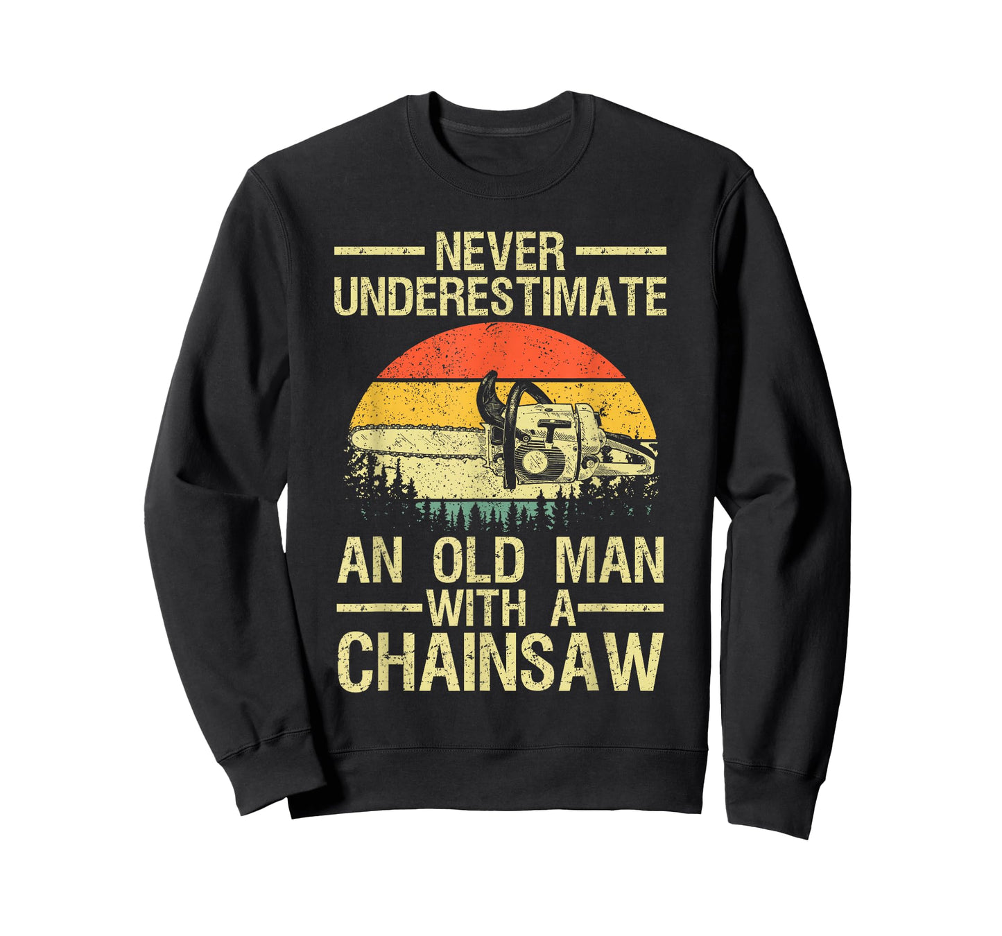 Funny Lumberjack Design for Men Dad Logger Arborist Chainsaw T-Shirt