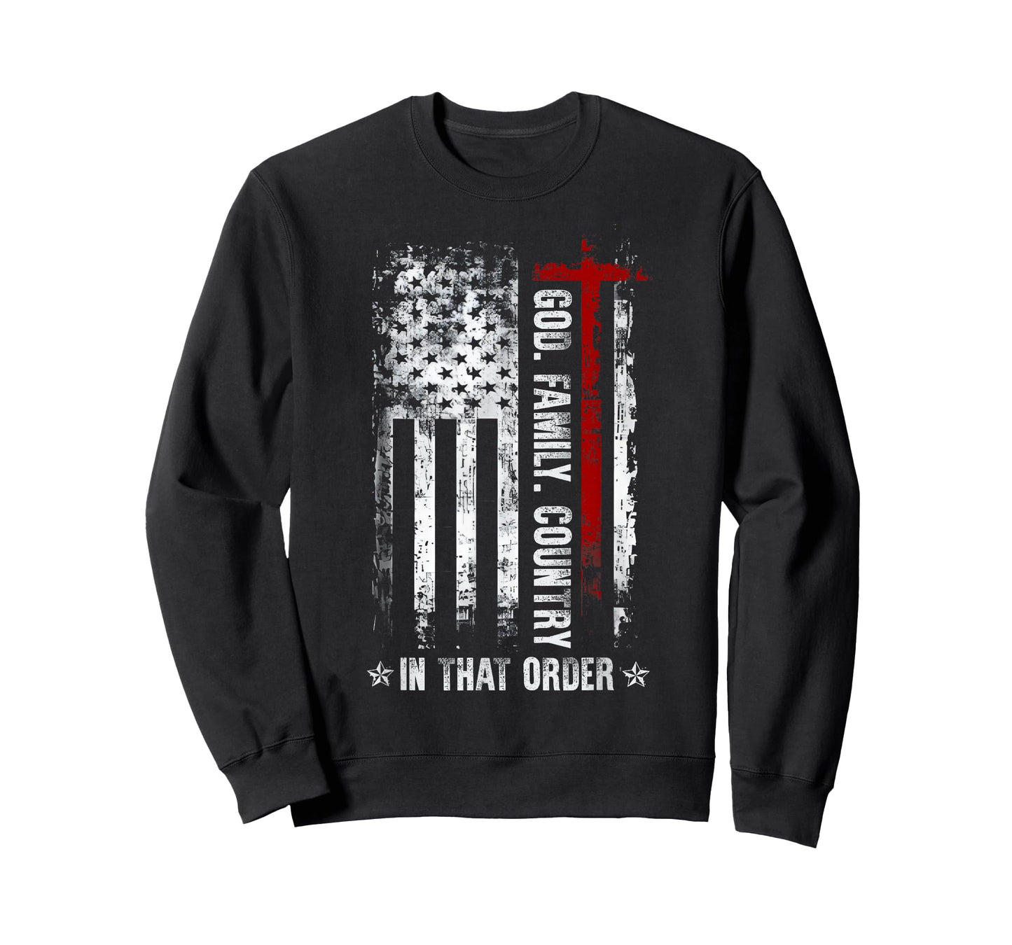 God Family Country in That Order Patriotic Christian T-Shirt