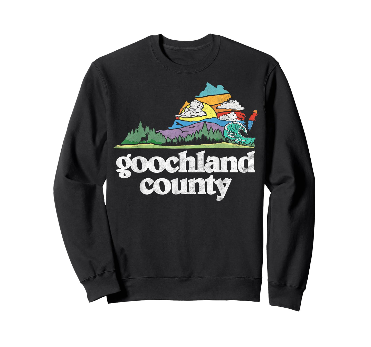Goochland County Virginia Outdoors & Nature Lover Retro T-Shirt