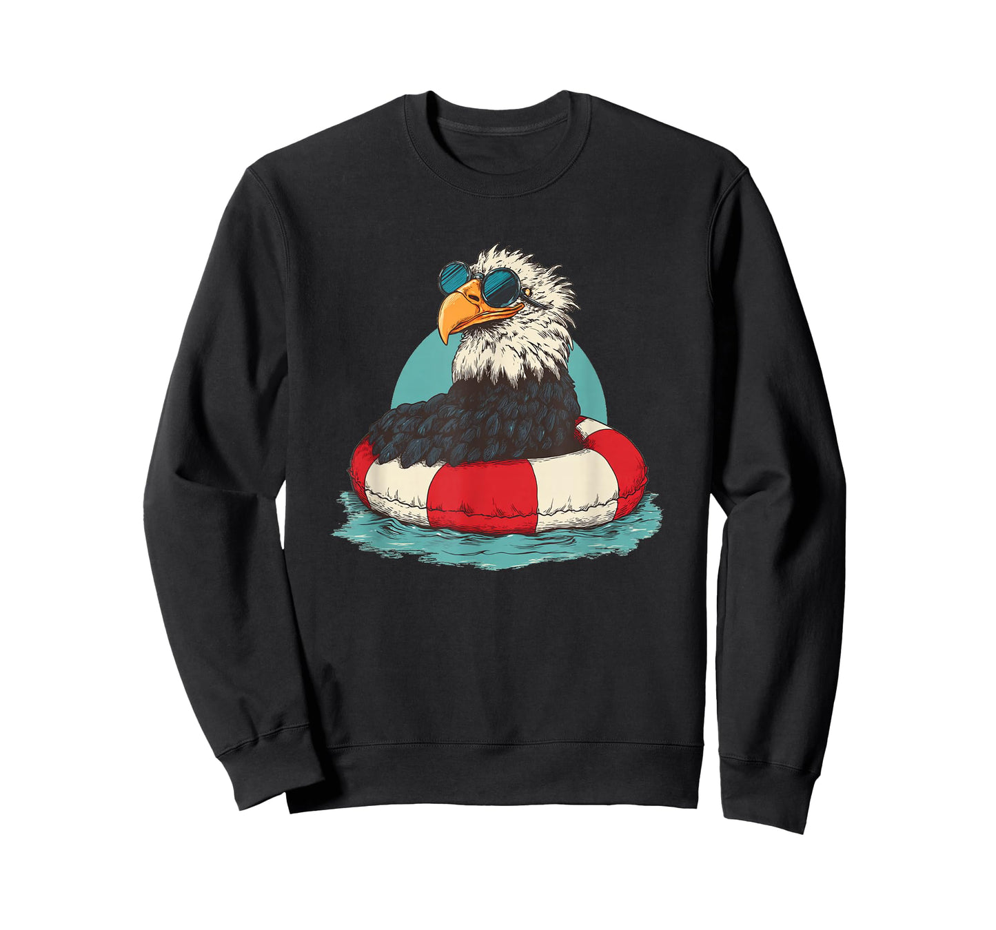 Amazing Pool Ring Eagle Graphic T-Shirt