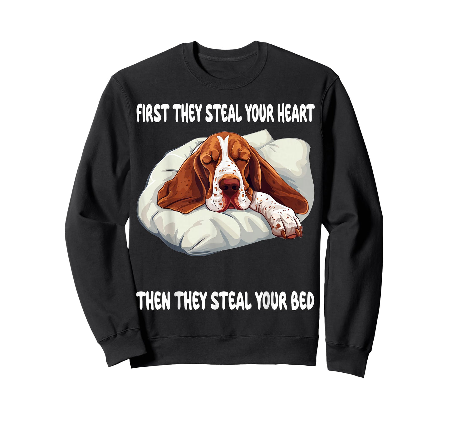 Basset Hound Sleeping Pajamas Nightgown T-Shirt