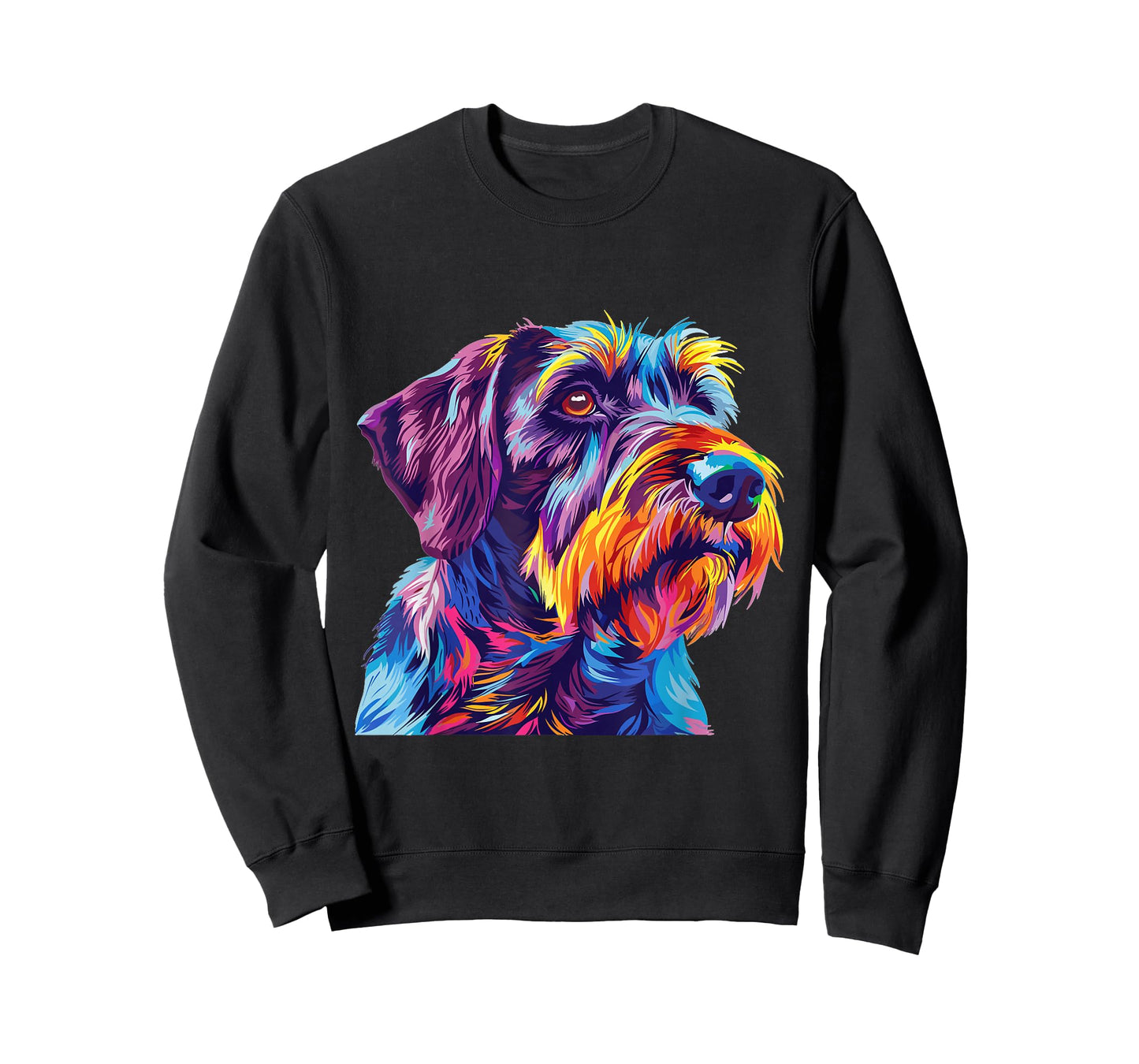German Wirehaired Pointer Pop Art Dog Breed Graphic T-Shirt