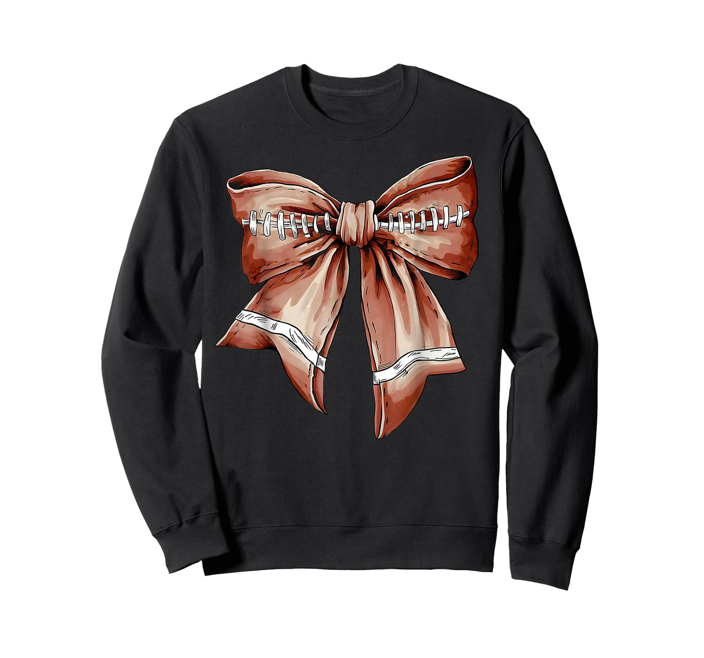 Coquette Bow Pumpkin Football Mom Girls Thanksgiving Autumn T-Shirt