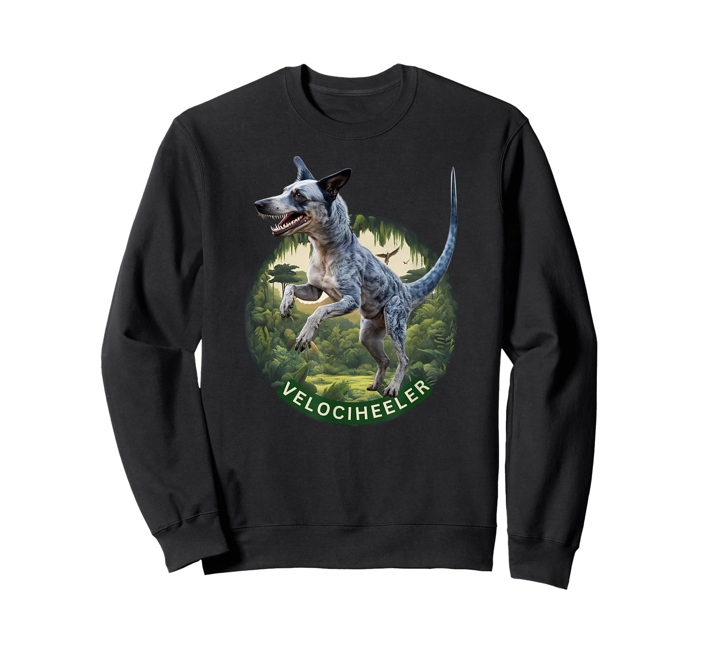 Australian cattle dog velociraptor blue heeler dog dinosaur Men Women Girls Kids T-Shirt