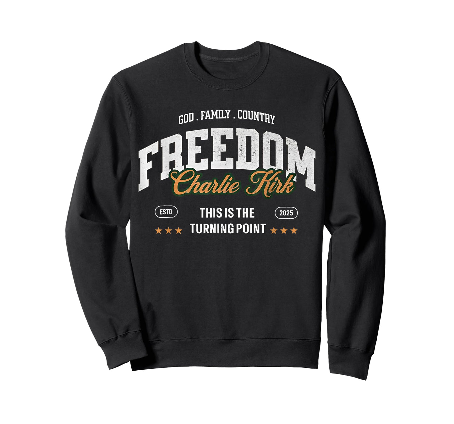 God Family Country Faith Freedom - Patriotic Christian T-Shirt