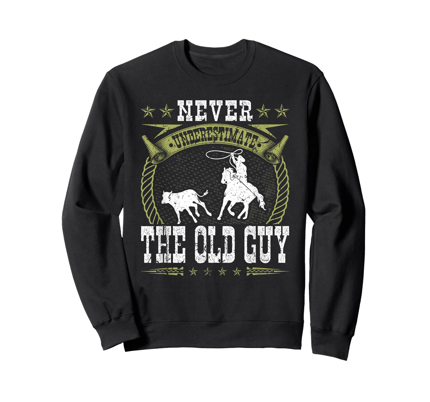Breakaway Roping Old Guy Cowboy Rodeo Men Calf Roping T-Shirt