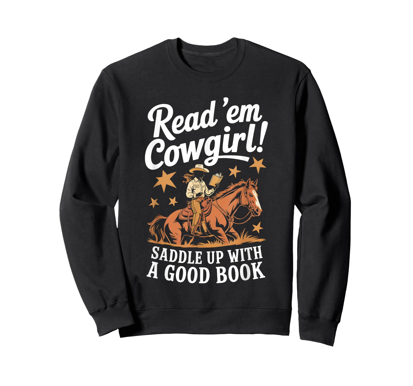 Read 'Em Cowgirl Saddle Up Rodeo Book Lover T-Shirt