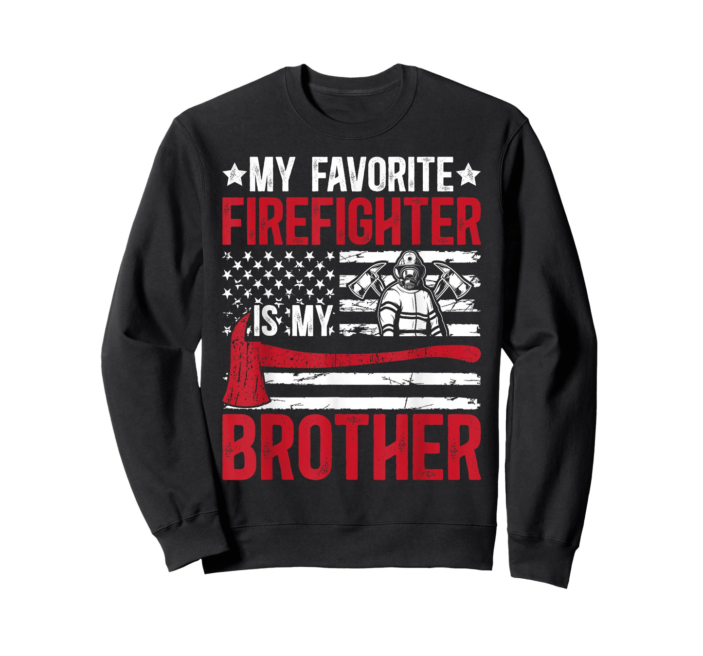 Firefighter Brother Proud Fireman Brother Firefighter Bro T-Shirt