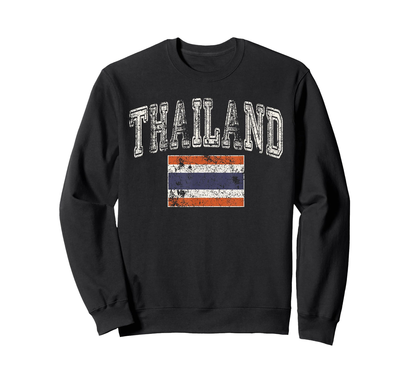 Vintage Retro Faded Thailand Flag Thai Pride T-Shirt