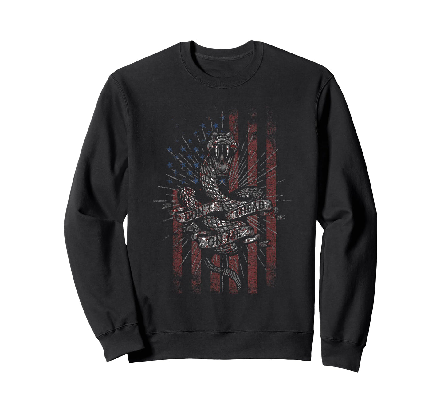 Trendy Don't Tread On Me Rattlesnake American Flag T-Shirt