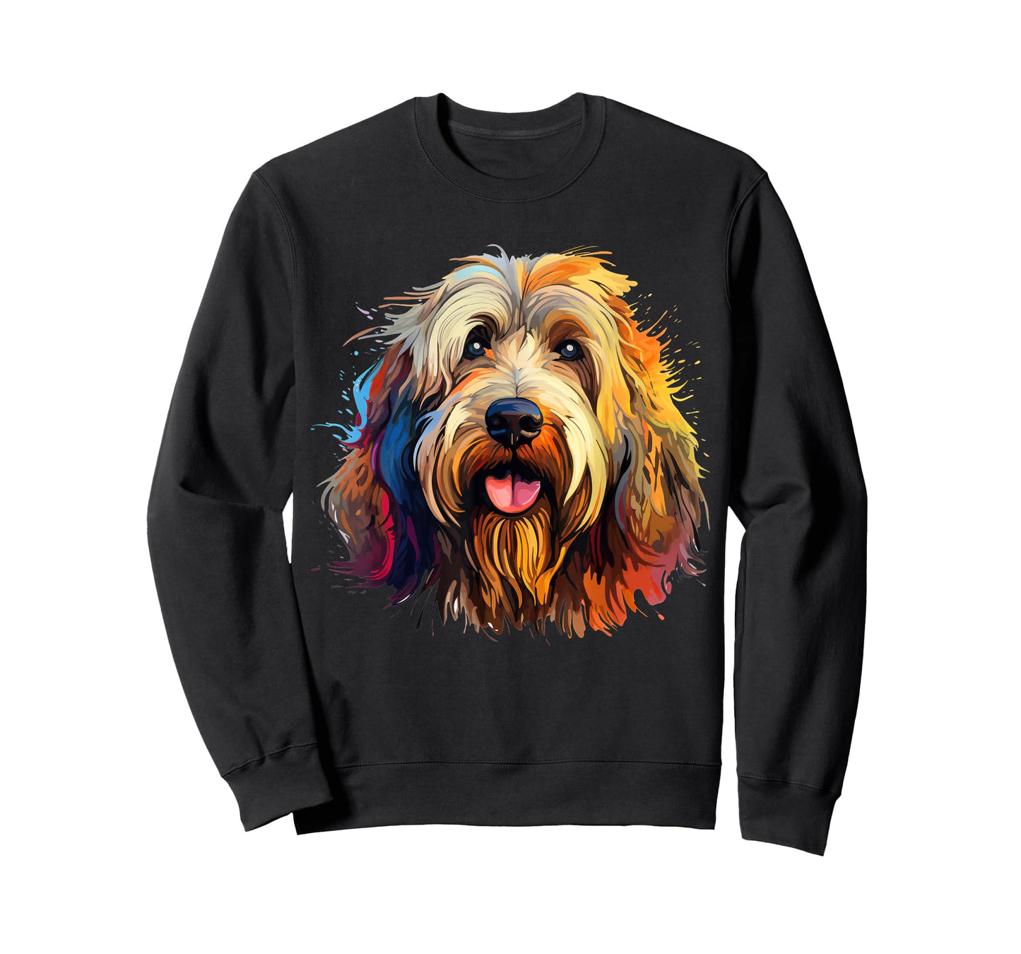 Briard Portrait, Portrait Colour Artwork T-Shirt