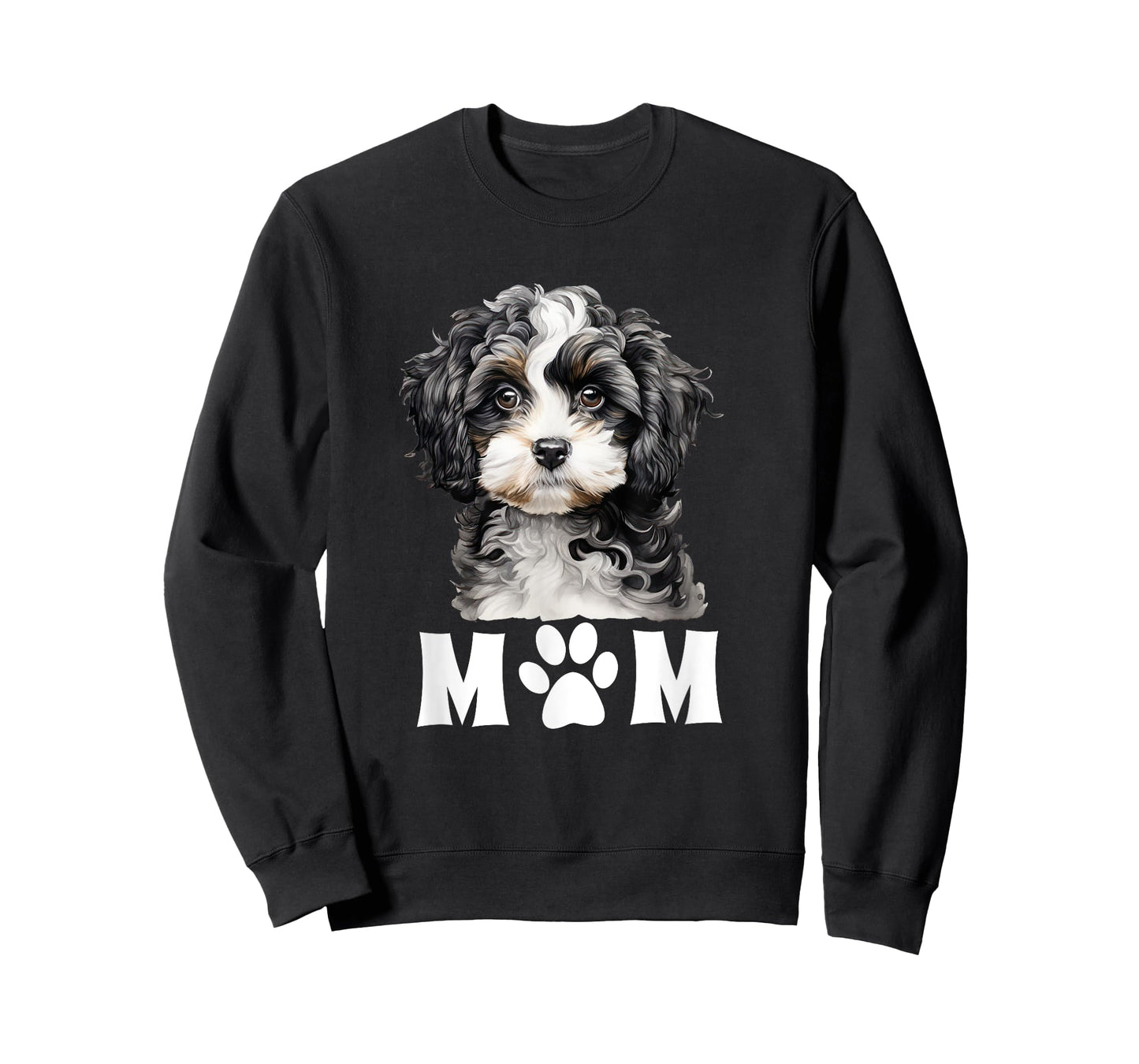 Dog Mom Mum Cute Cavapoo Maltipoo Cavachon Puppy Face Design Men Women T-Shirt
