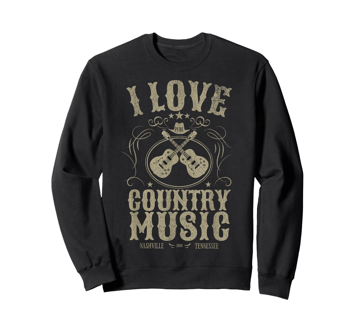 I Love Country Music Concert Nashville Tennessee Vintage T-Shirt