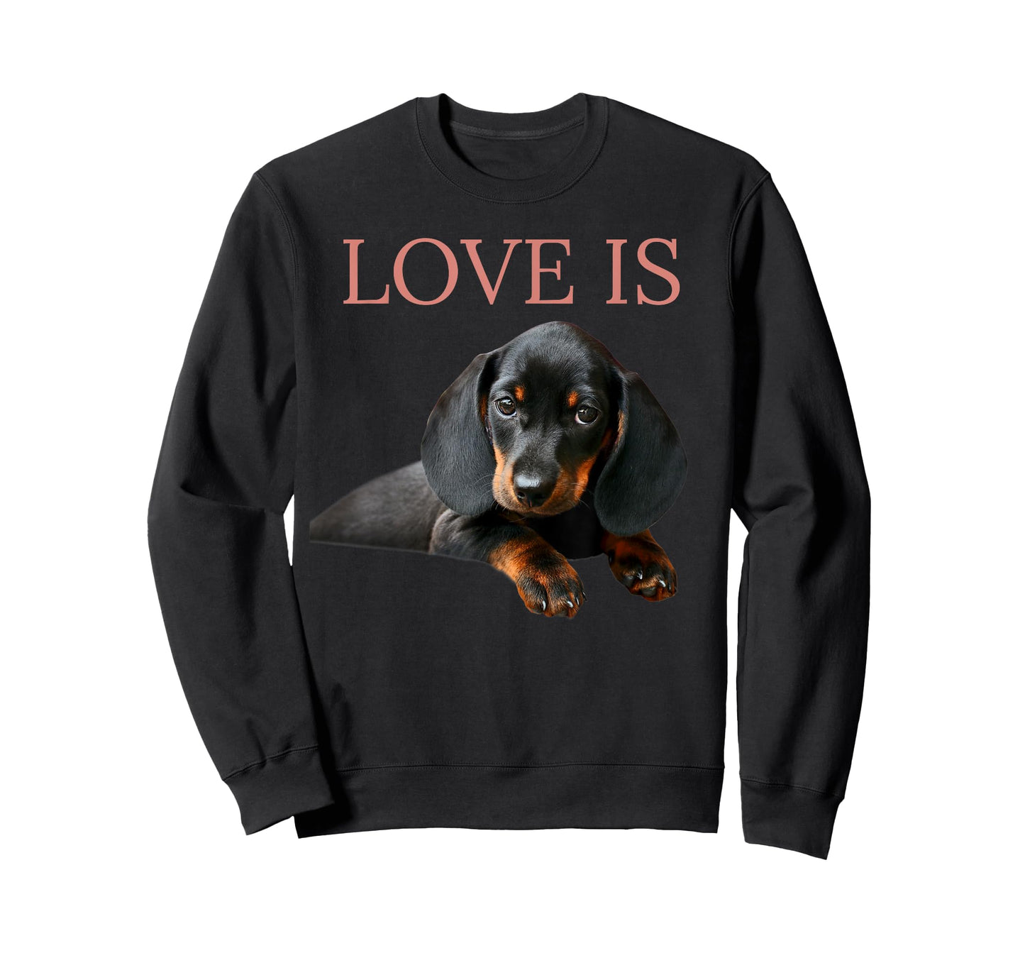 Dachshund Shirt Doxie Mom Dad Love Is Wiener Dog Lover Tee Men Women Kids T-Shirt