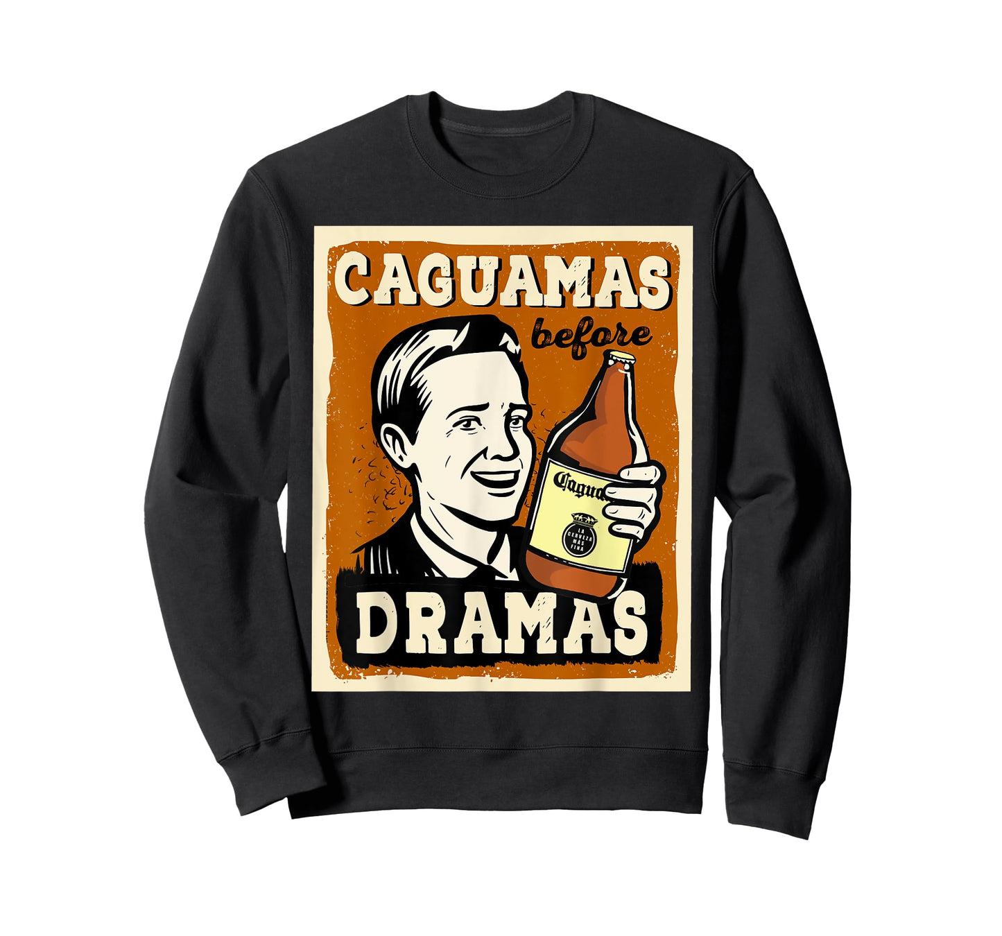 Caguamas before Dramas Funny Spanish Valentines T-Shirt