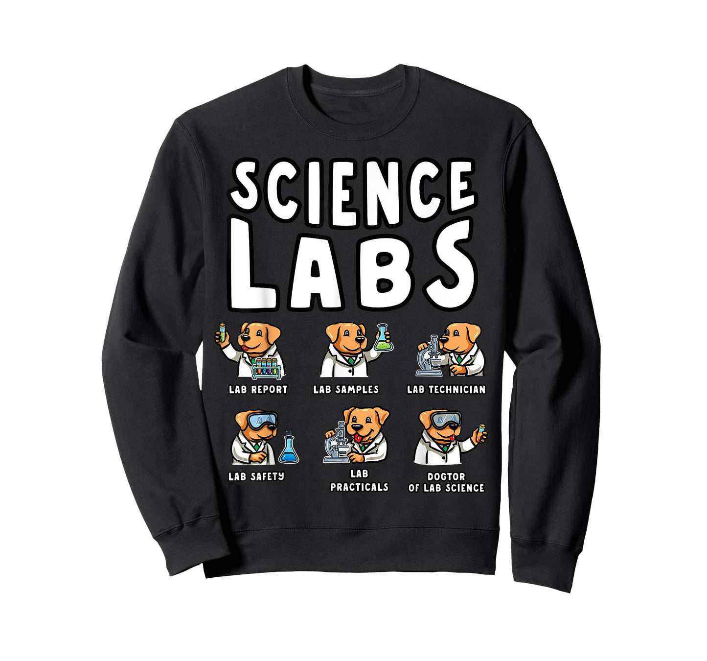 Labrador Retriever Science Labs Funny Dog Lover Teacher T-Shirt