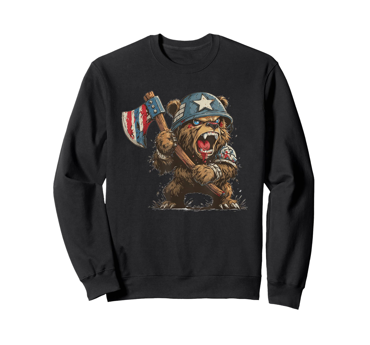 Battle Ready Bear Costume with Axe for Bears Lovers T-Shirt