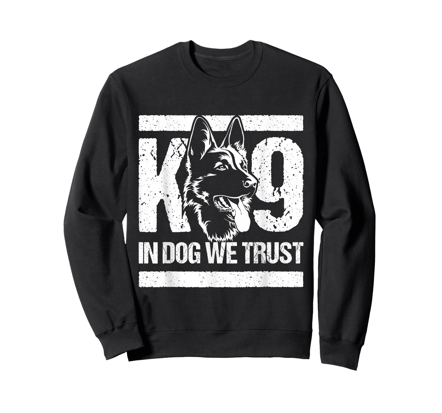 K-9 in Dogs We Trust - Blue Line K9 Dog Unit Police Officer T-Shirt