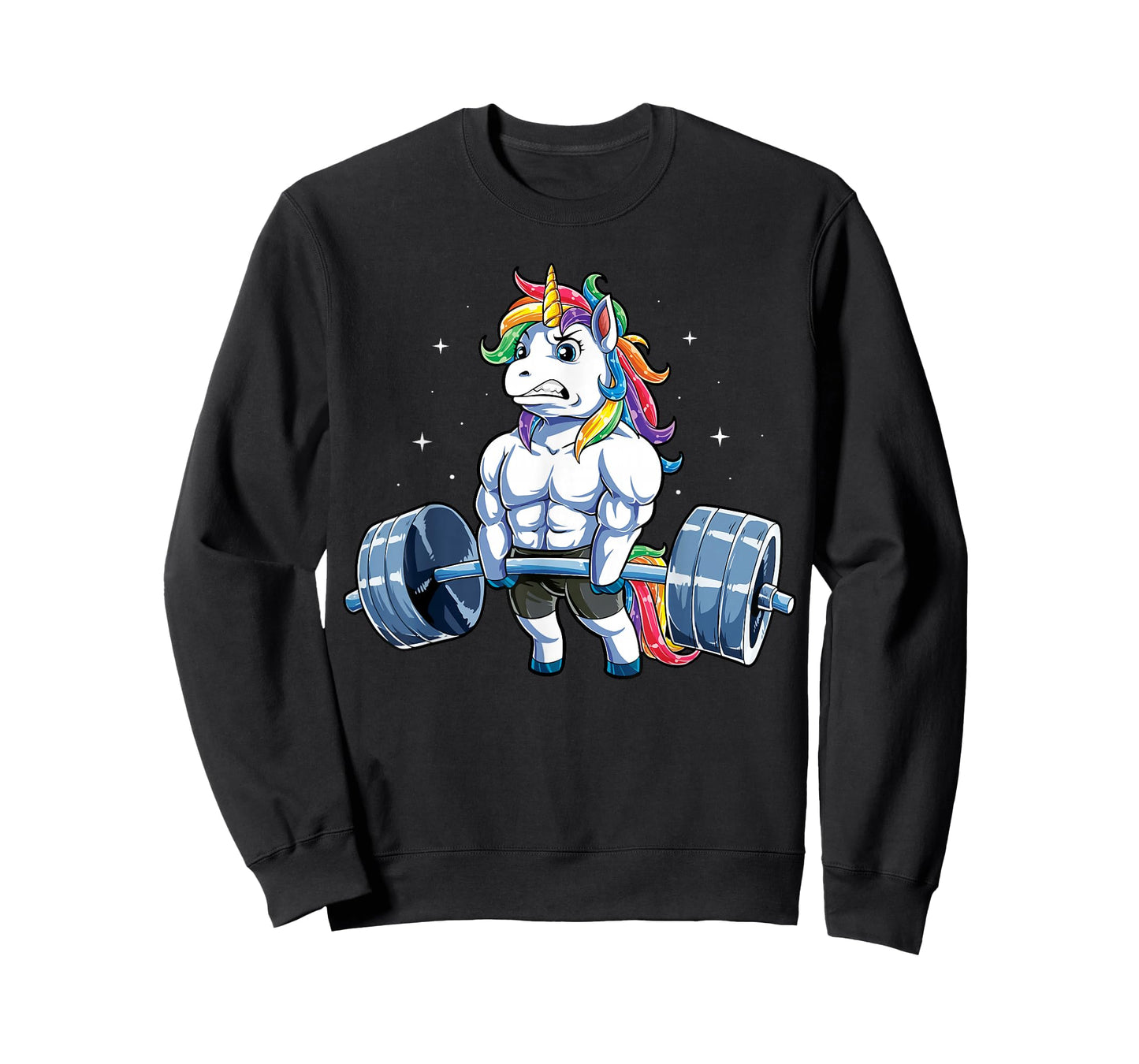 Unicorn Weightlifting Deadlift Fitness Gym Men Women Barbell T-Shirt