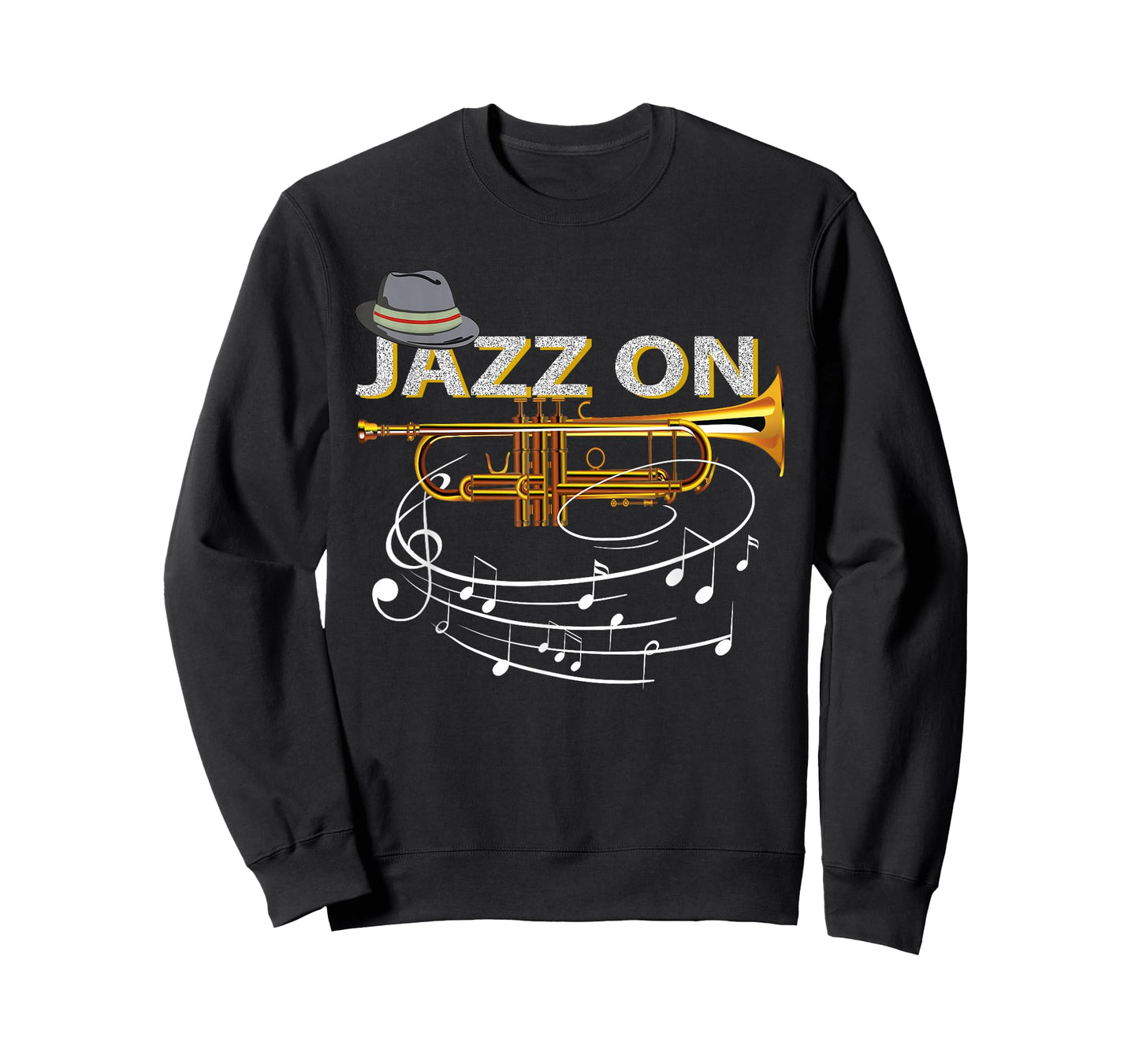 Vintage Jazz On Trumpet Player Blues Music Lovers Jazz Band T-Shirt Small