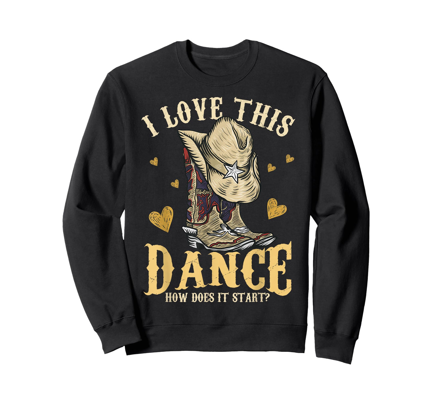 How Does This Dance Start Funny Cowboy Line Dancer Country T-Shirt
