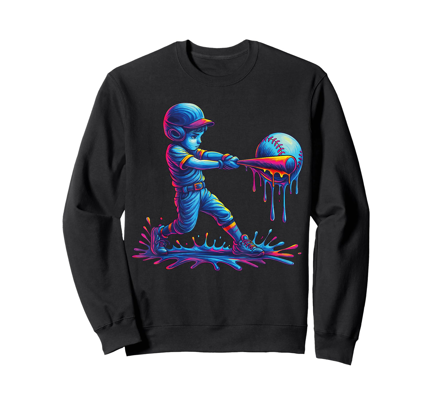Baseball Drip For Boys Player Ice Cream Drip Baseball Stuff T-Shirt