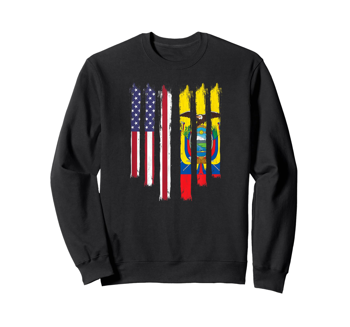 America American Ecuador Ecuadorian Mixed DNA Flag Proud T-Shirt