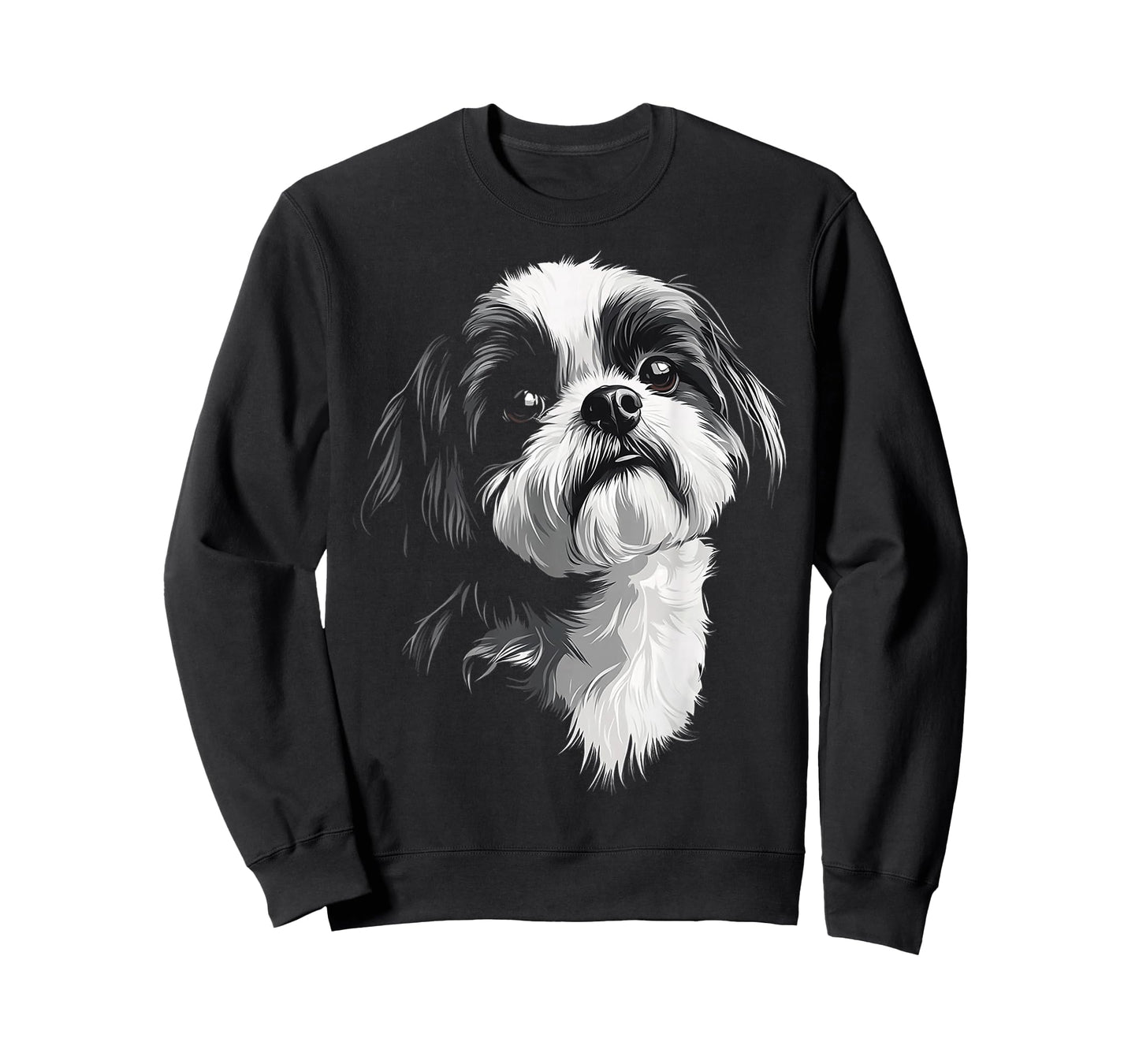 Shih Tzu Dog Motif Pet Illustration Shih Tzu T-Shirt