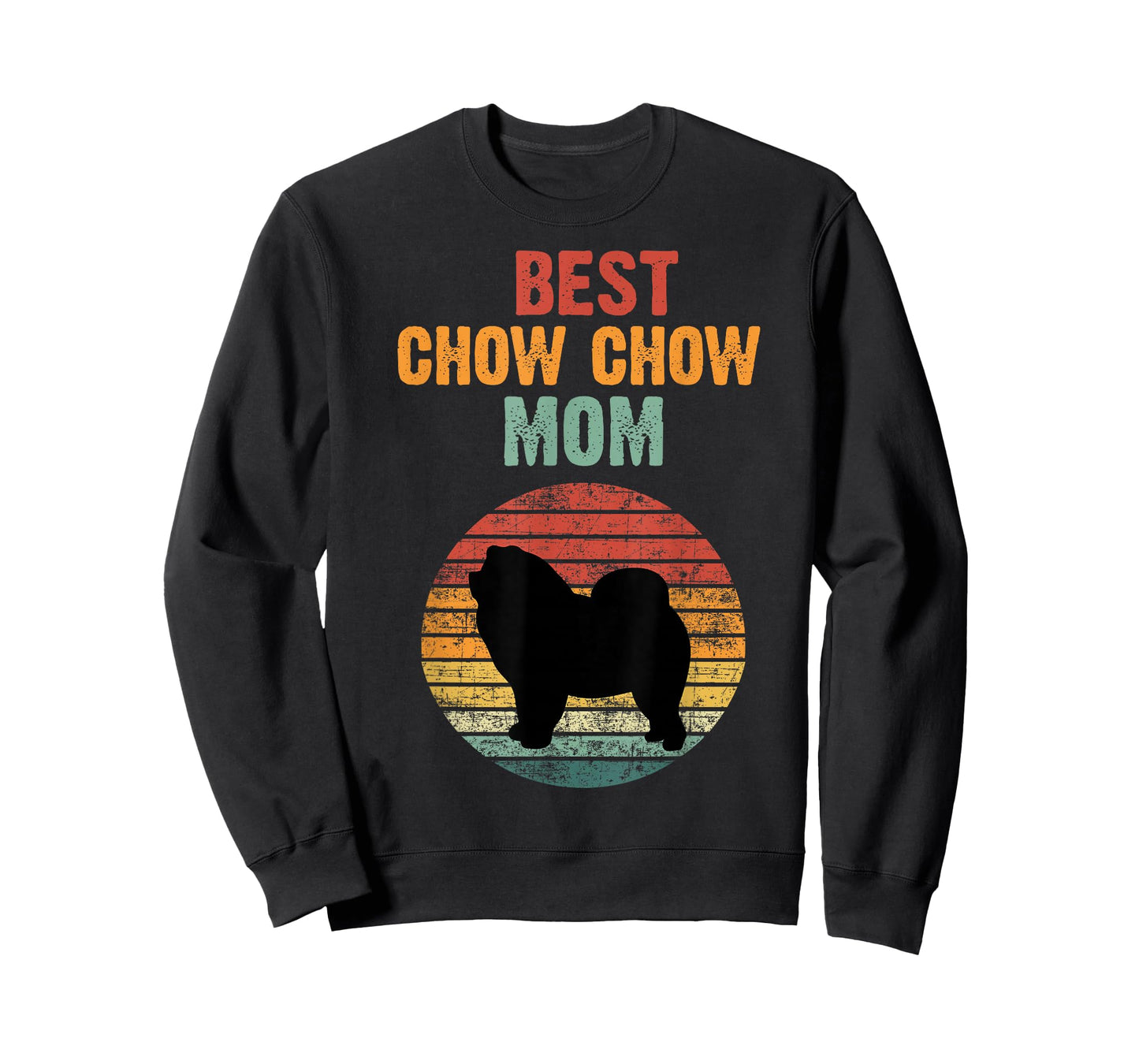 Retro Funny Chow Chow Mom Dog Lover Owner Women Girls Gift T-Shirt