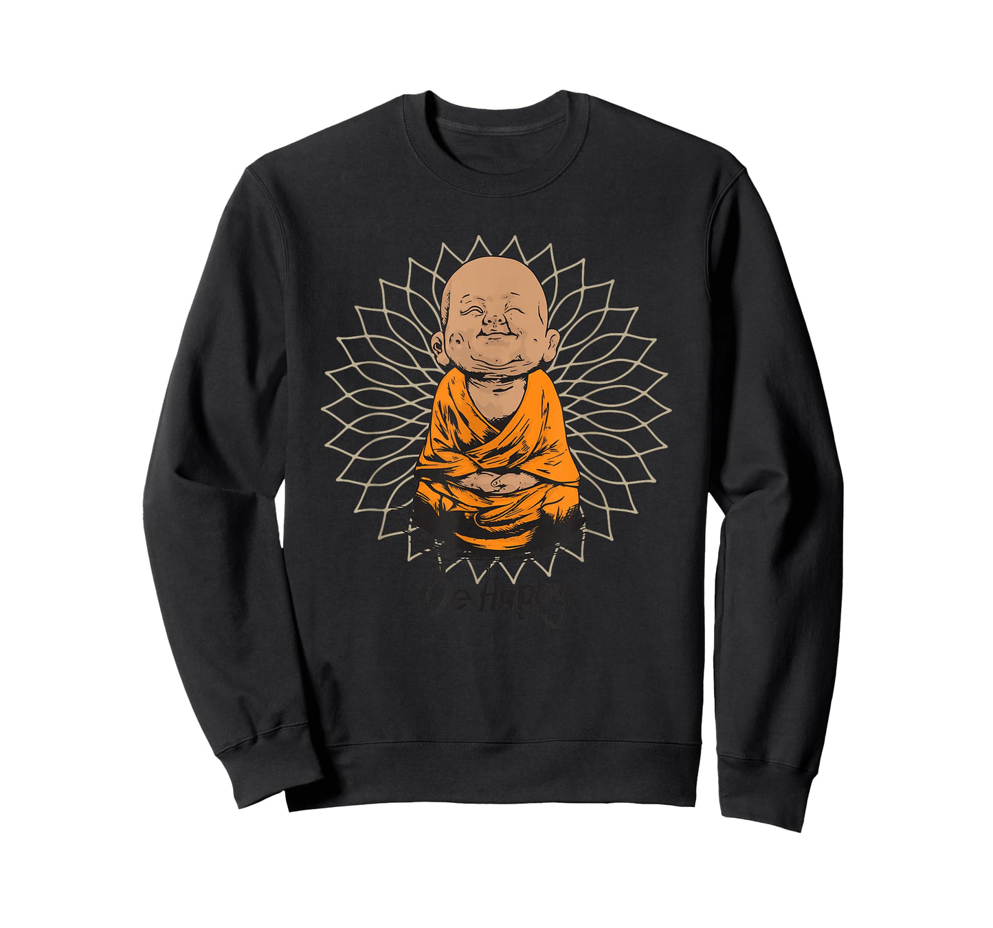Be Happy shirt Zen Little baby Buddha tshirt Mandala T gift T-Shirt