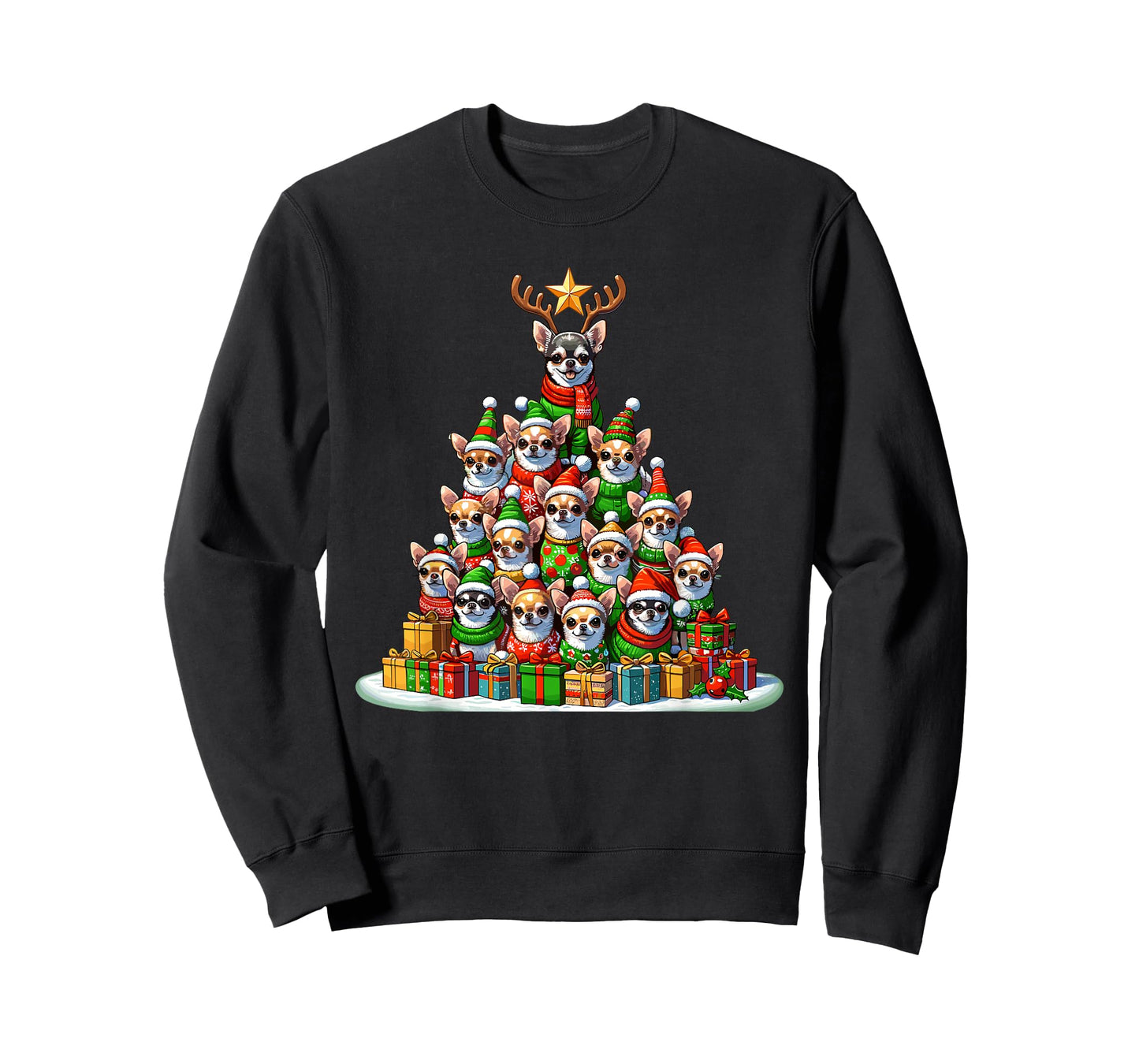 Christmas Tree Chihuahua Chihuahuas Chi T-Shirt