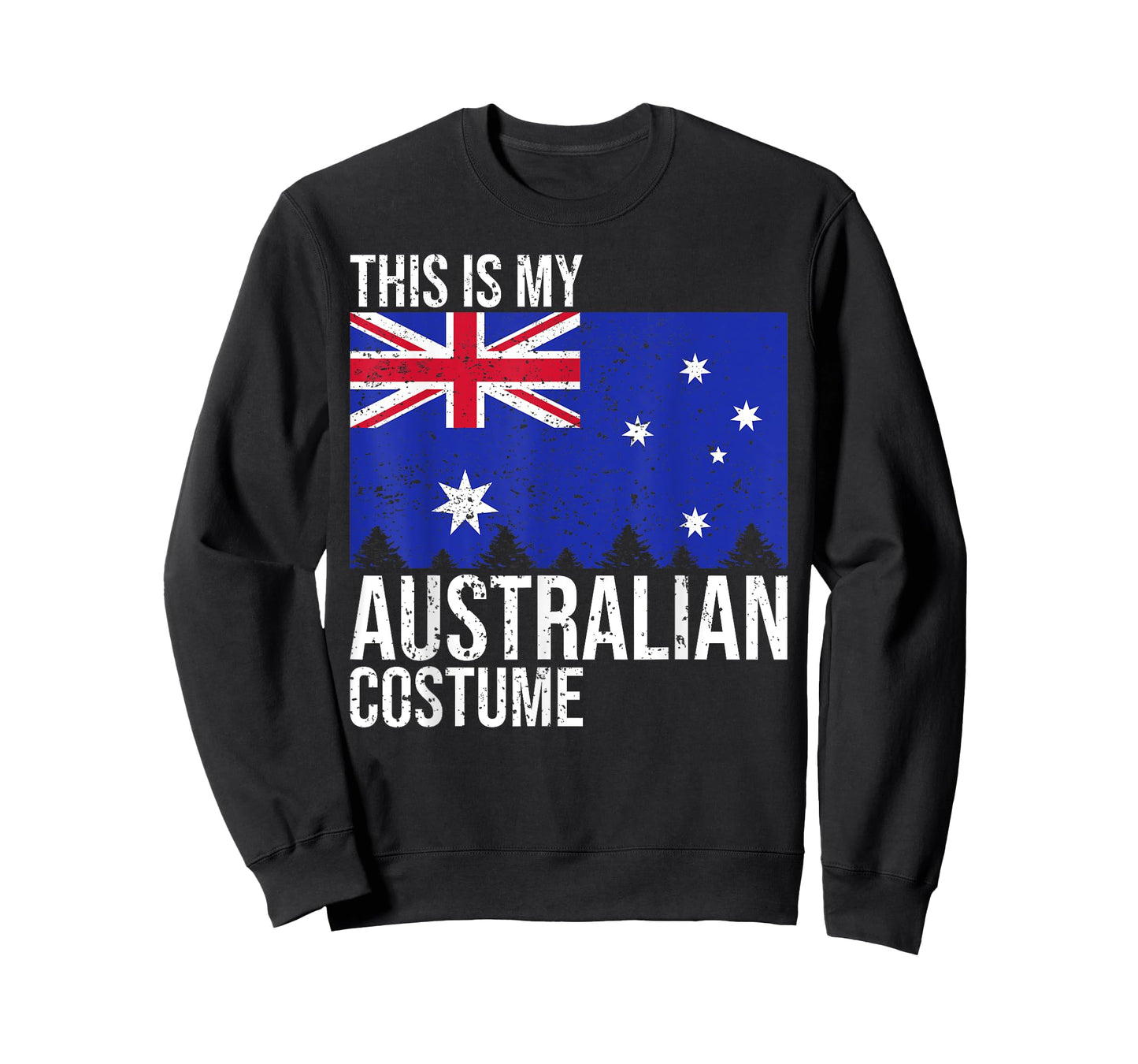 Vintage This Is My Australian Flag Costume for Halloween T-Shirt