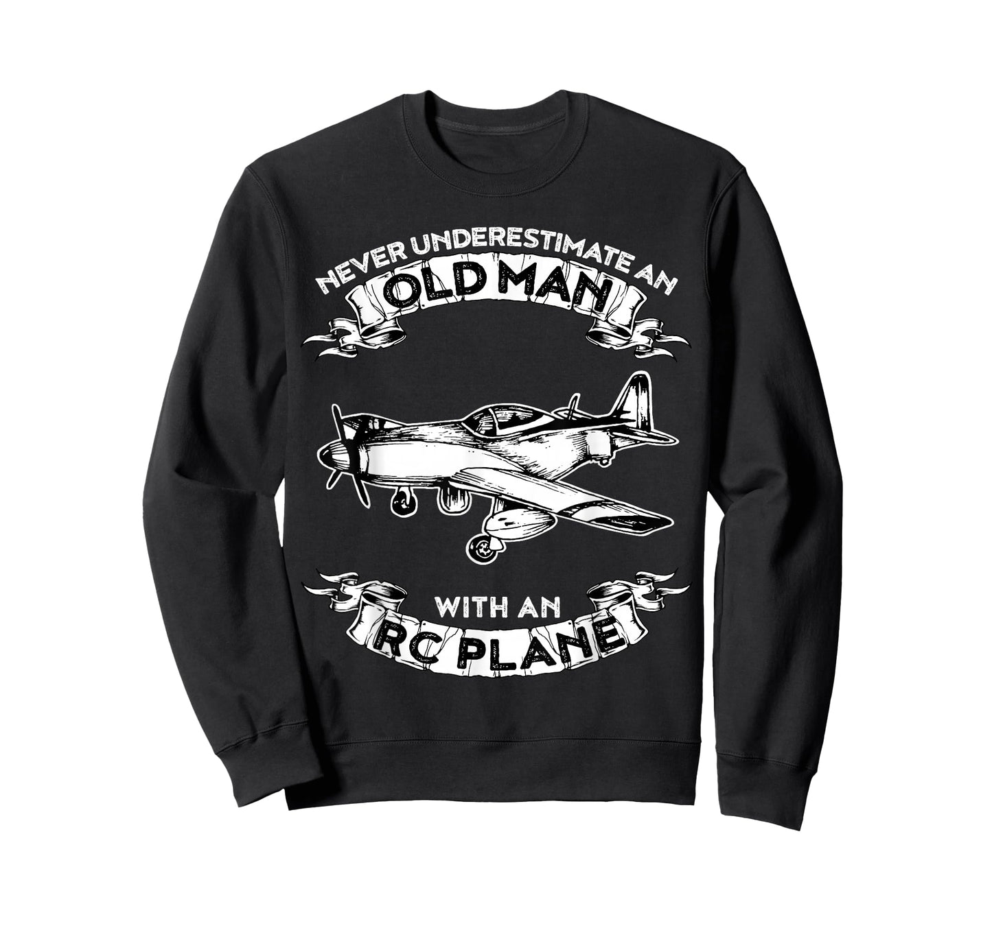 Never Underestimate an Old Man with an RC Plane T-Shirt