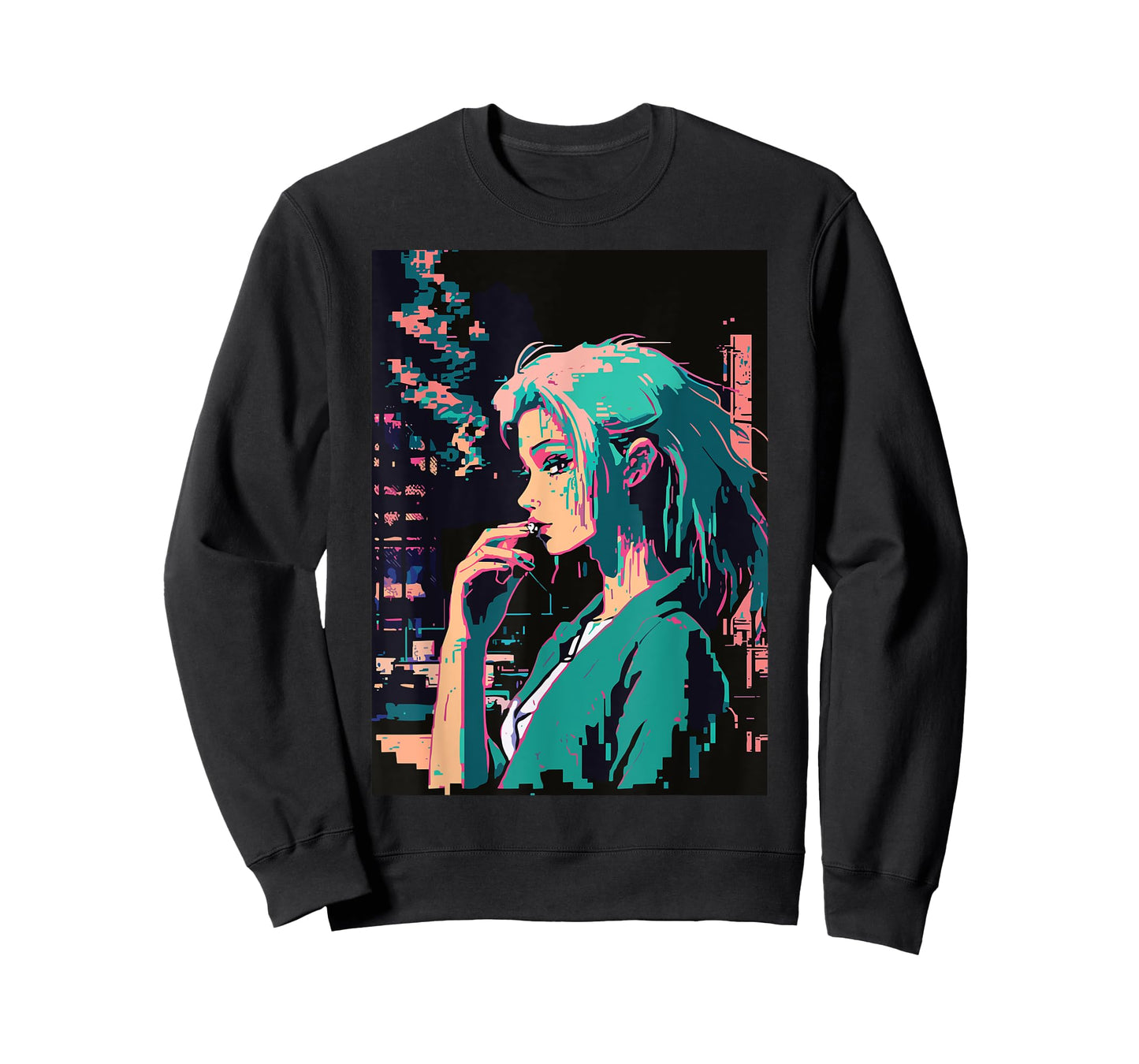 Japanese Vaporwave Sad Anime Girl Indie Aesthetic Otaku T-Shirt