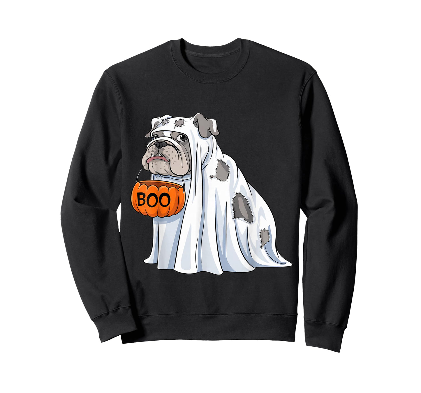 Halloween Dog English Bulldog Cute Ghost Costume Boo T-Shirt