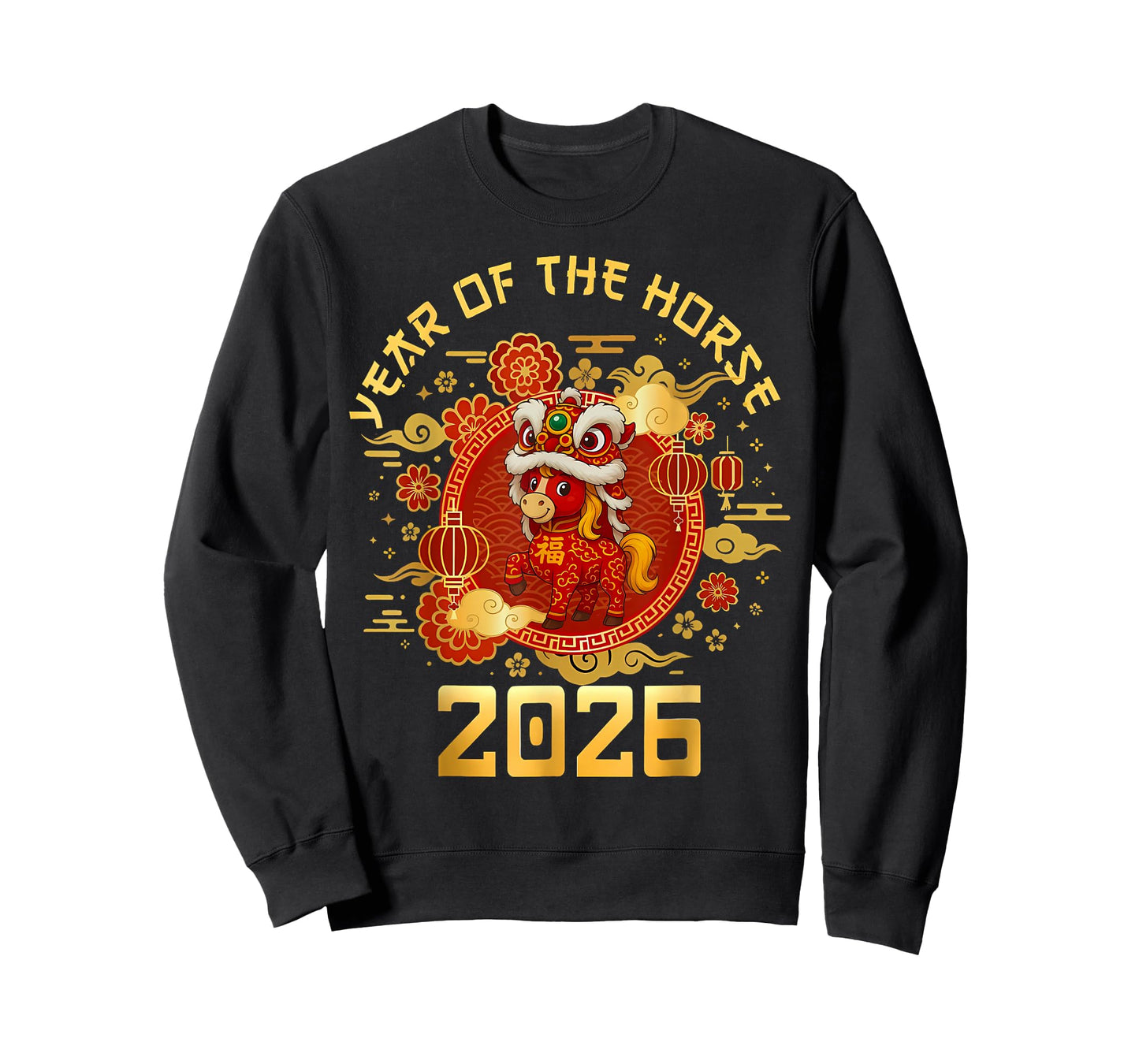 Year of The Horse 2026 Family Matching Mens Womens Kids T-Shirt