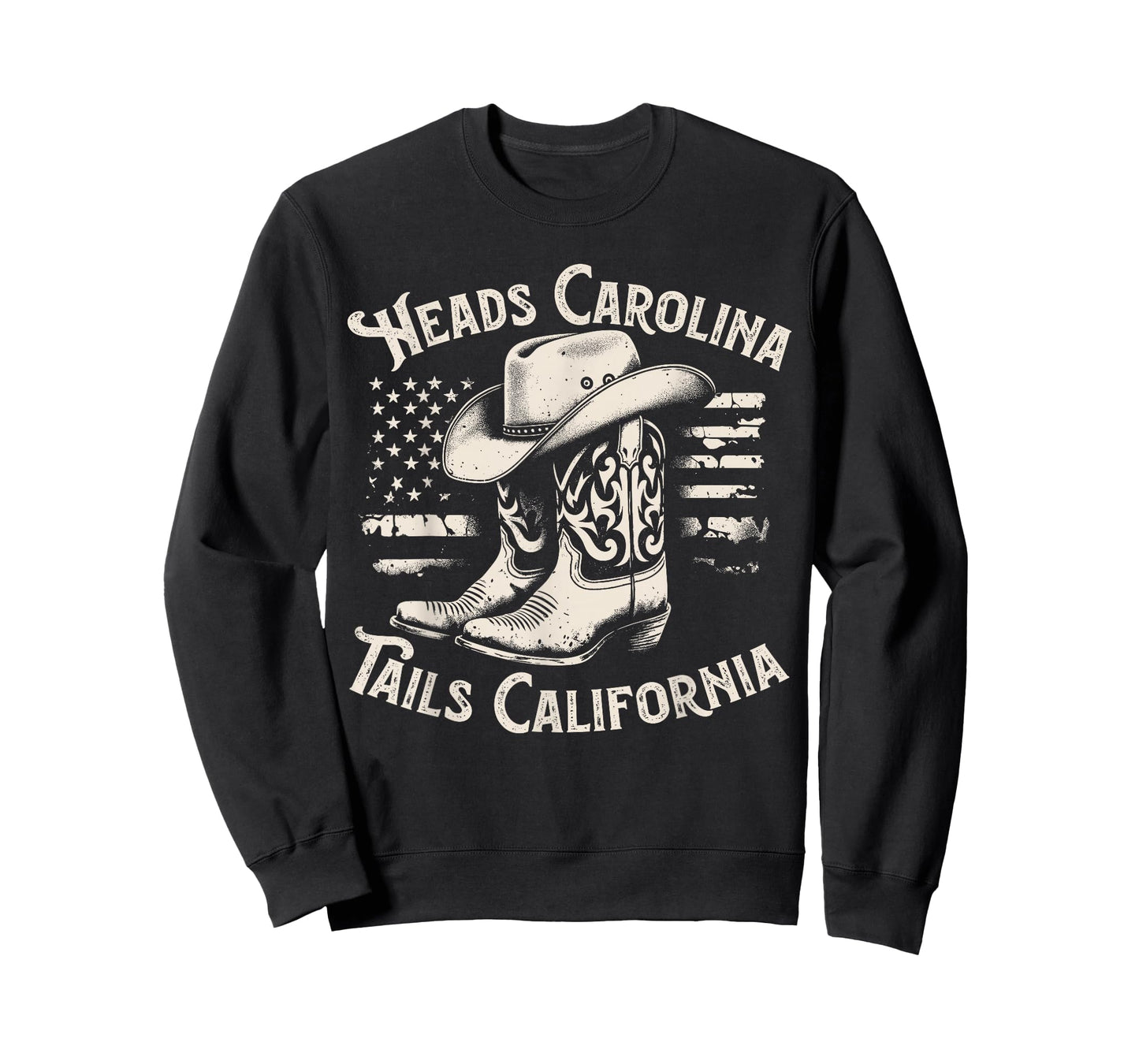 Heads Carolina Tail California Retro Vintage Country T-Shirt
