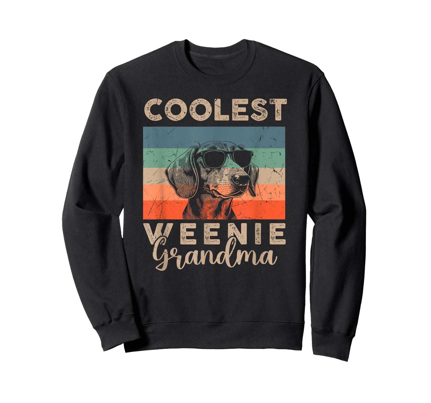 Vintage Weenie Coolest Grandma Gifts for Women Funny Dog Pet T-Shirt