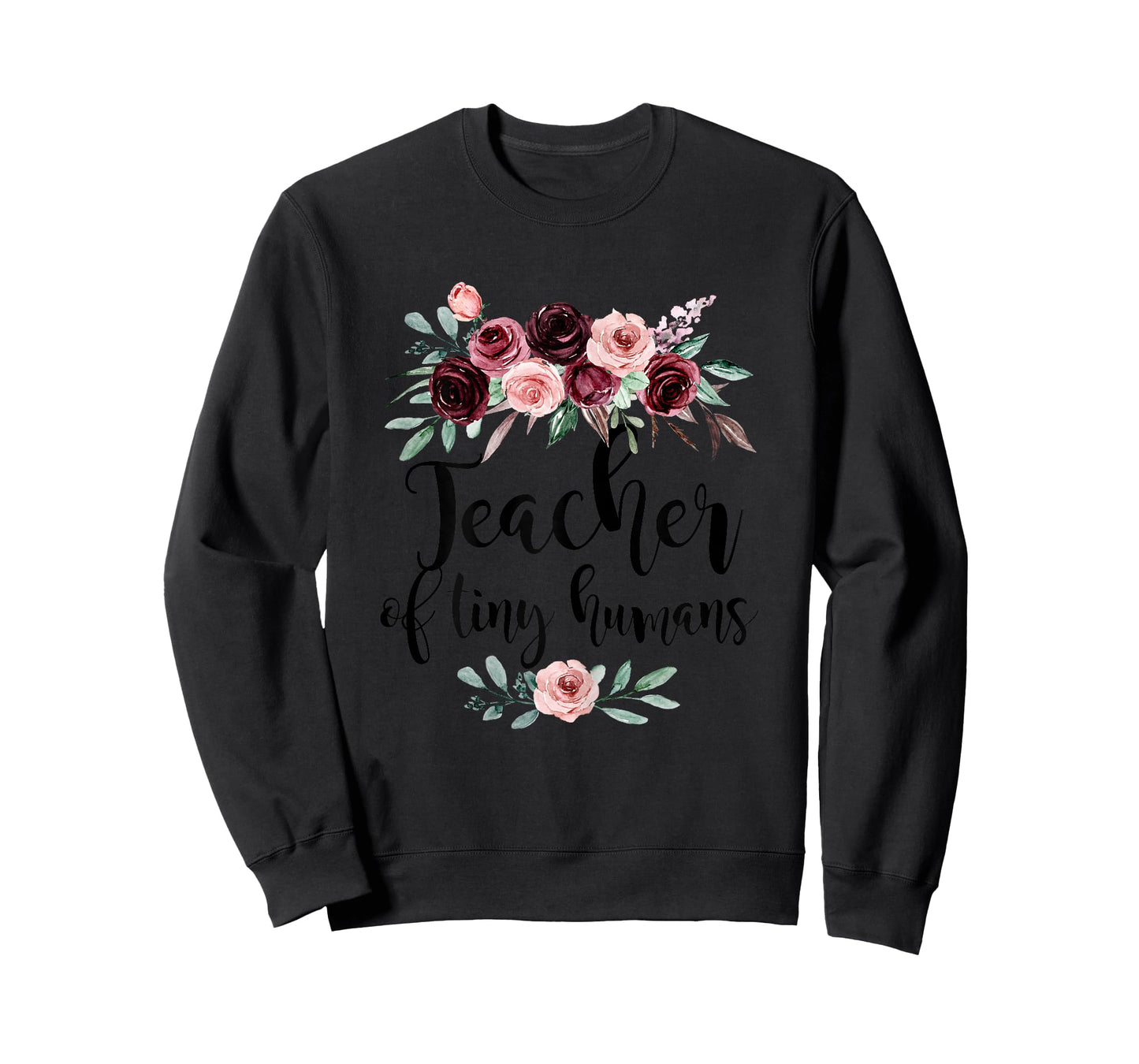 Floral Teacher of Tiny Humans Flowers Back to School Cute T-Shirt