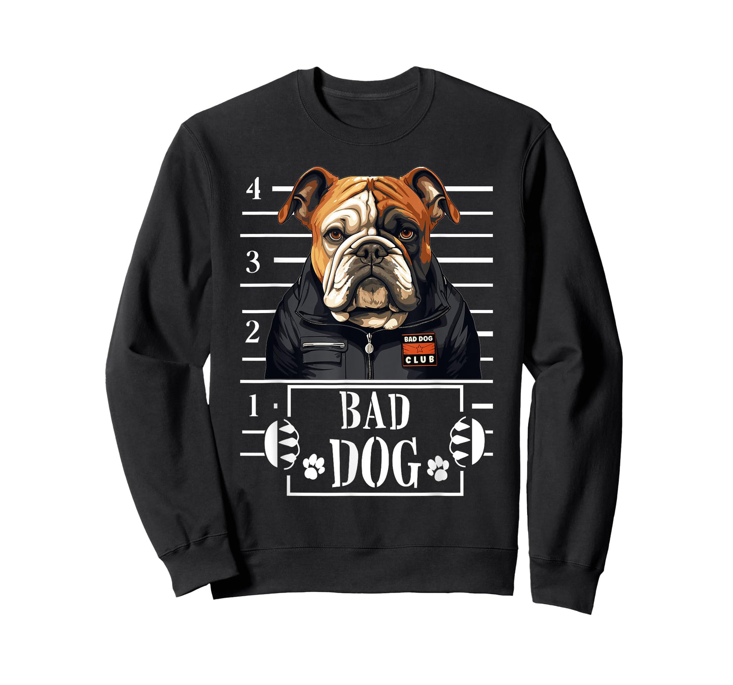Bulldog Mugshot Evil Dog T-Shirt