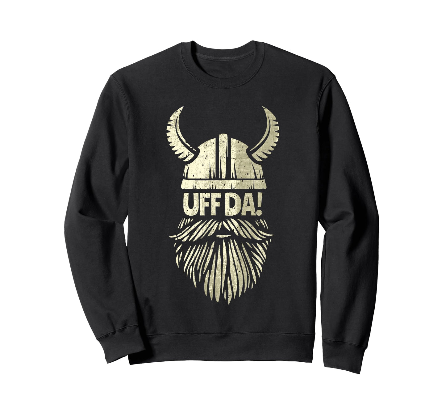 Uff Da Norwegian Quote Scandinavian Viking Helmet Beard Man T-Shirt