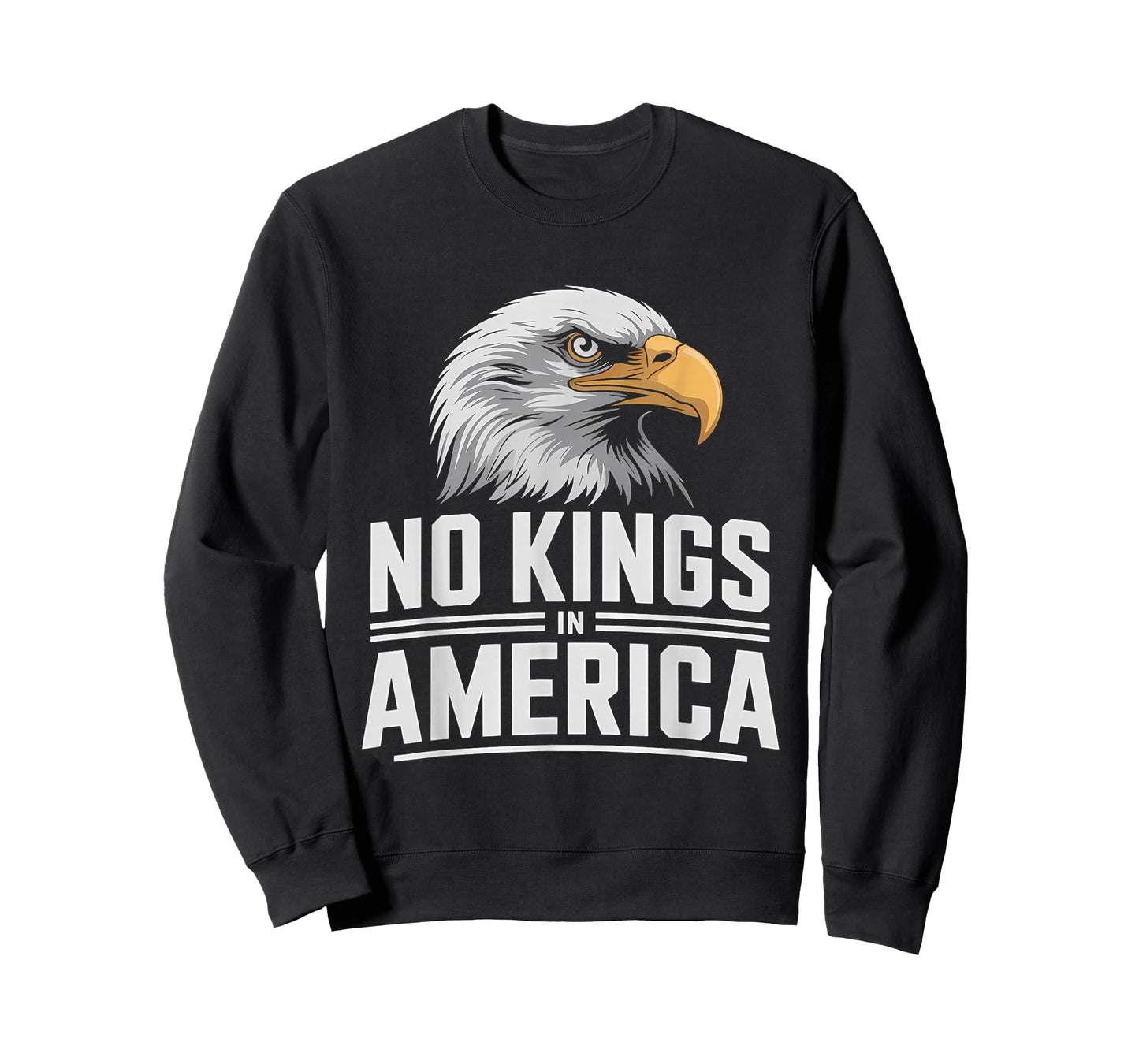 No Kings in America Shirt Bald Eagle Protest Freedom Truth T-Shirt