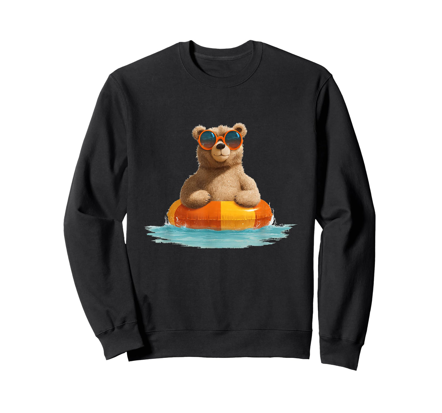 Yellow Pool Ring Costume with Cool Bear Look T-Shirt