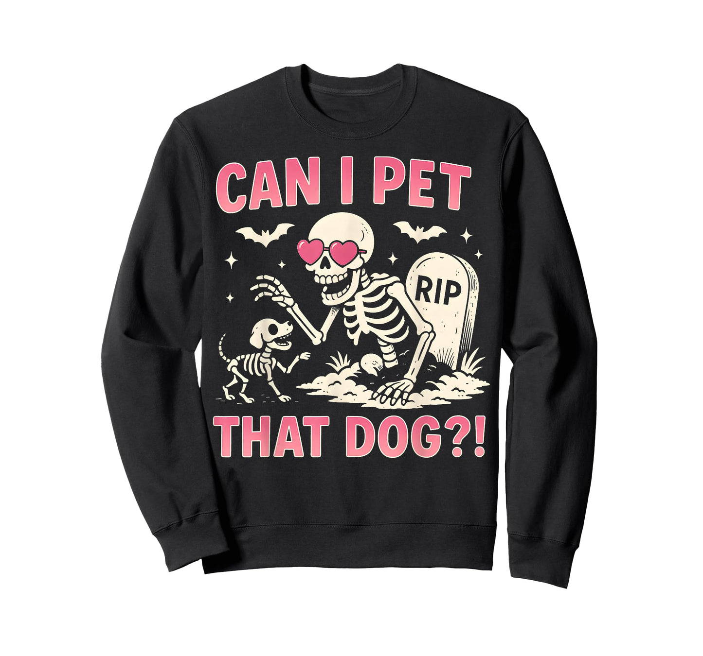 Can I Pet That Dog Funny Skeleton Dog Lover Halloween T-Shirt