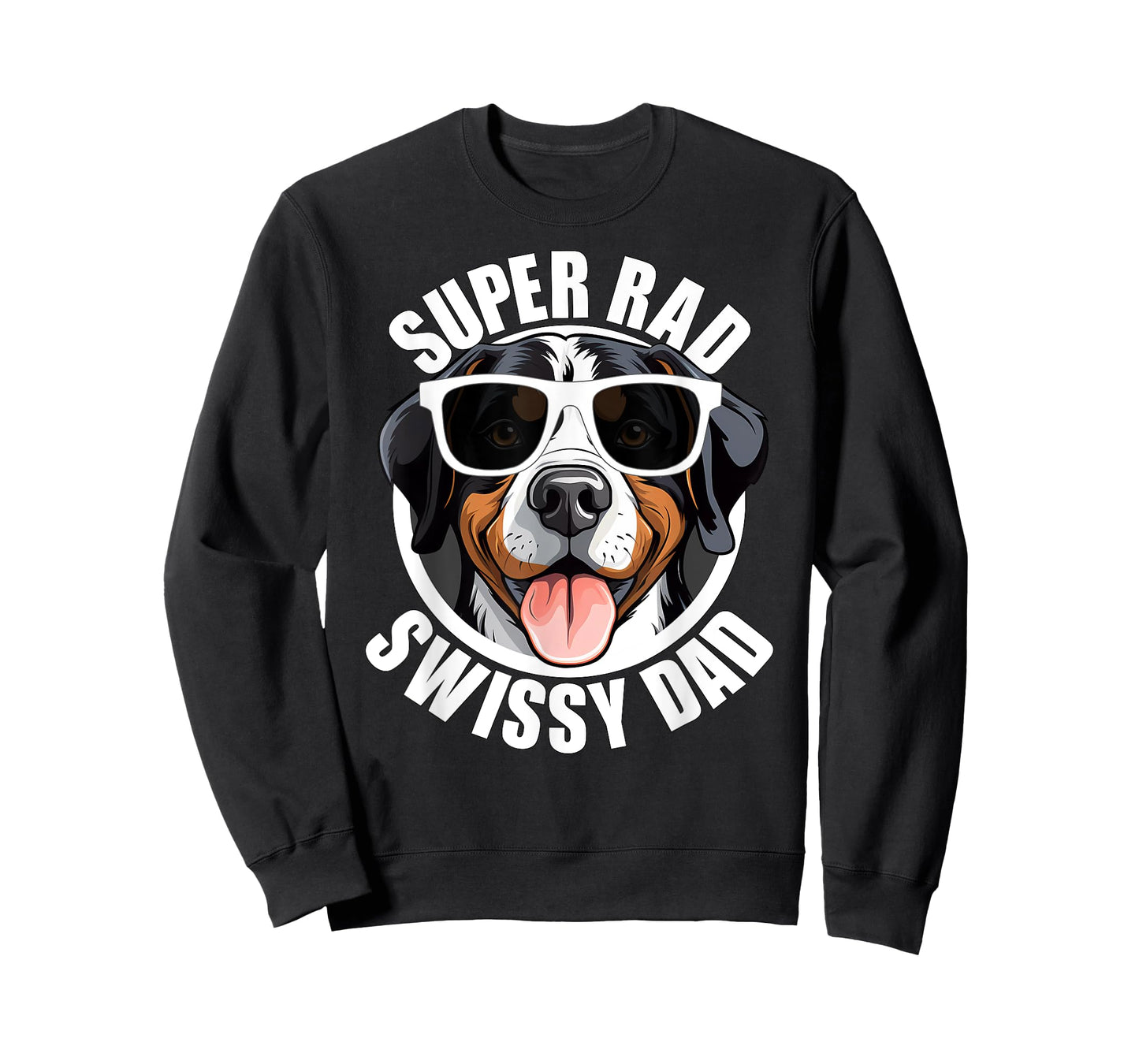 Greater Swiss Mountain Dog Swissy Dad Cute Puppy Father Men T-Shirt