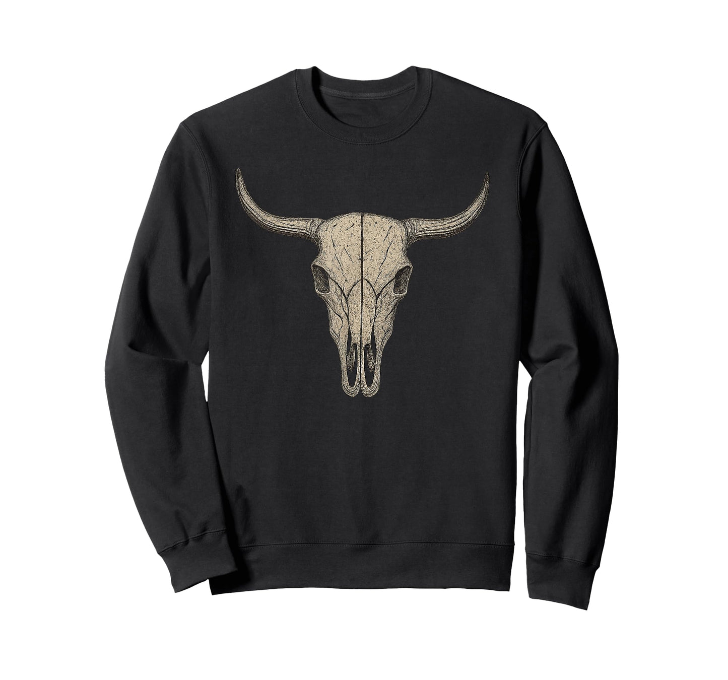 Bull Skull Vintage Western Cow Skull Cowboy Rodeo T-Shirt