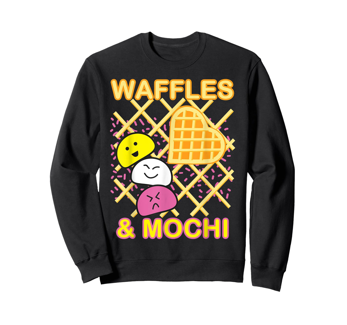 MOCHI and WAFFLES Cute Kawaii Japanese Ice cream Retro 90s Men Women Kids T-Shirt