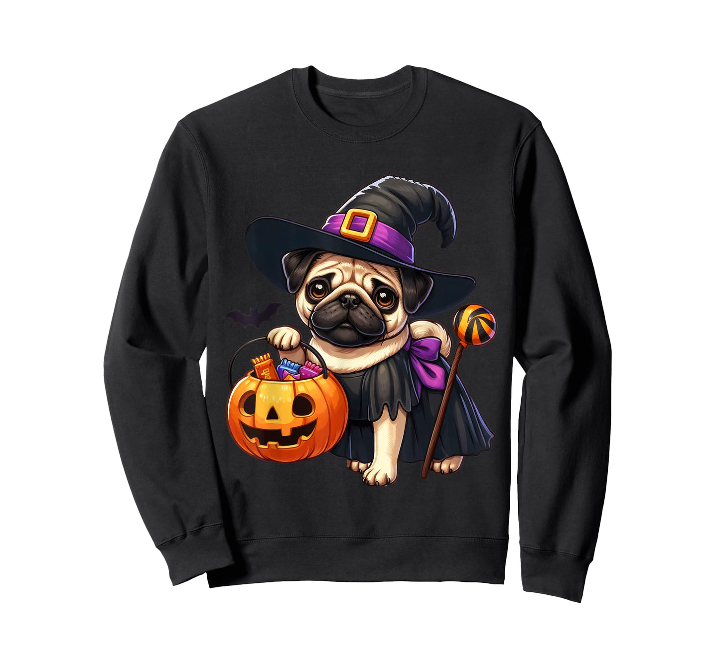 Pug Halloween Costume Witches For Lover Dog T-Shirt