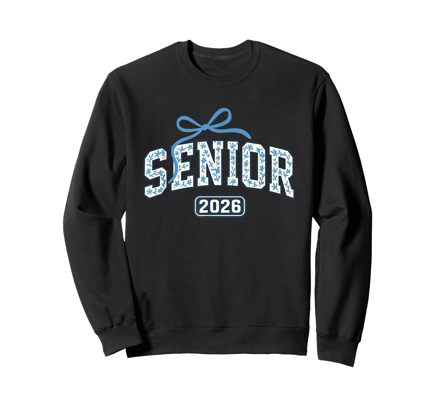 Senior 2026 Graduation Floral Pattern T-Shirt
